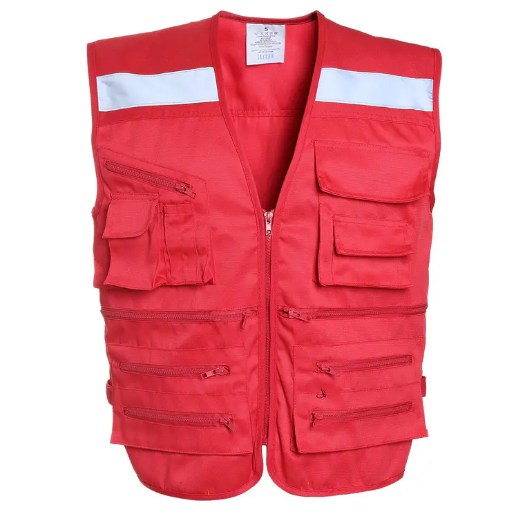 Chaleco geólogo bolsillos gabardina 4