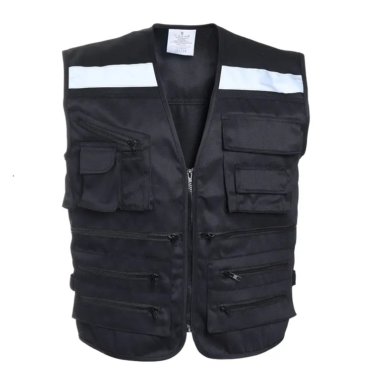 Chaleco geólogo bolsillos gabardina 10