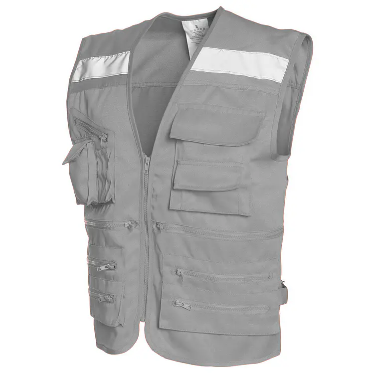 Chaleco geólogo bolsillos poplin 14