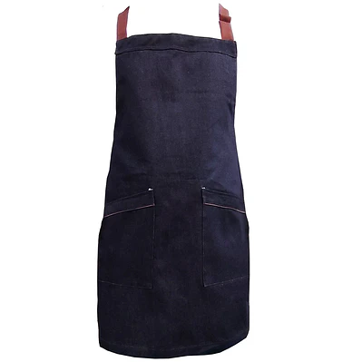 Pechera mezclilla con aplicación unisex (confección)