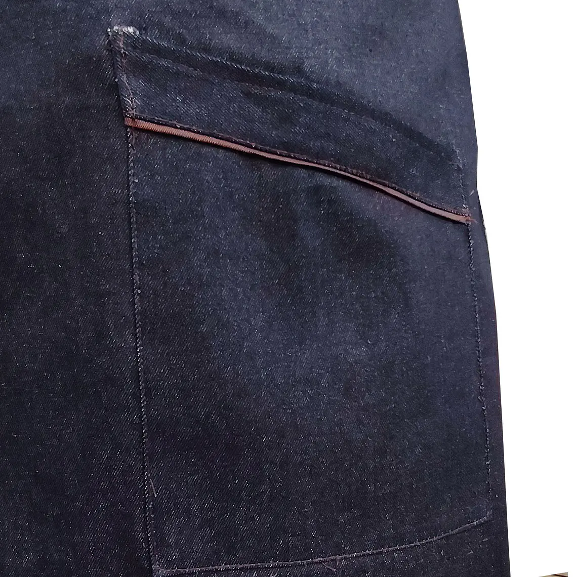 Pechera mezclilla con aplicación unisex (confección) 3