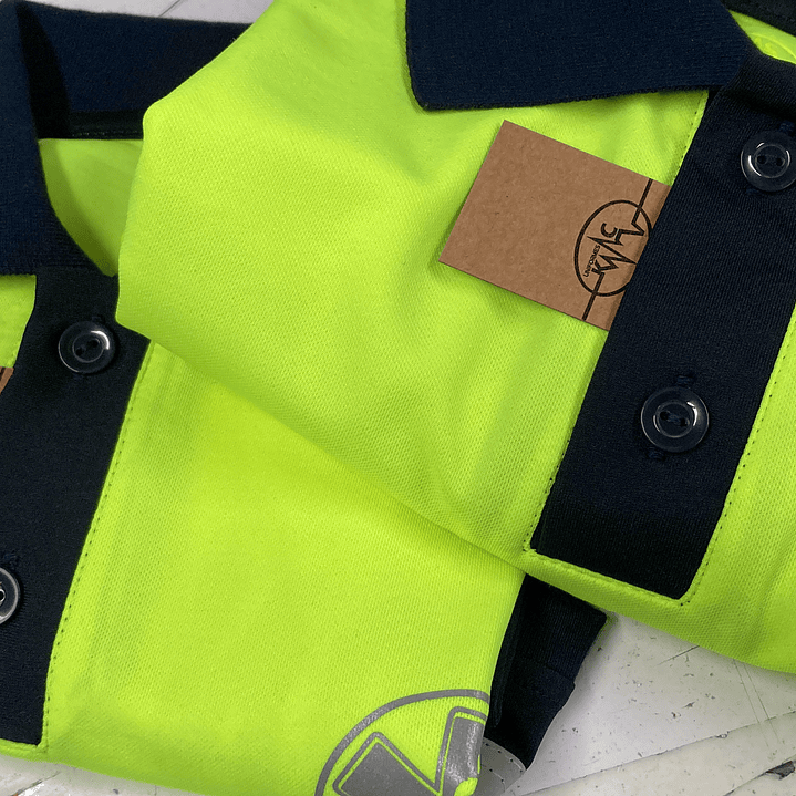 Polera Bicolor Femenina Amarillo Fluor 5