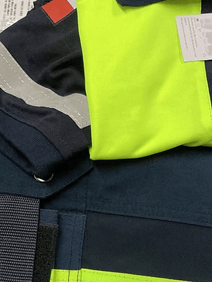 Polera Bicolor Amarillo Masculina