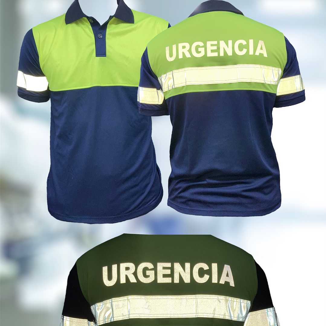 Polera Bicolor Amarillo Masculina 1