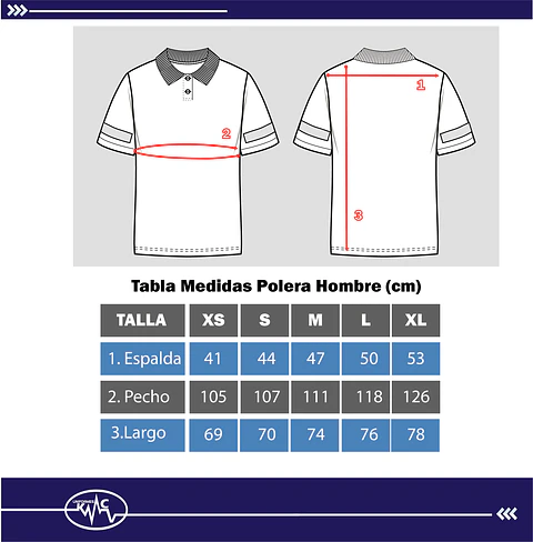 Polera Masculina Cuello y Botón