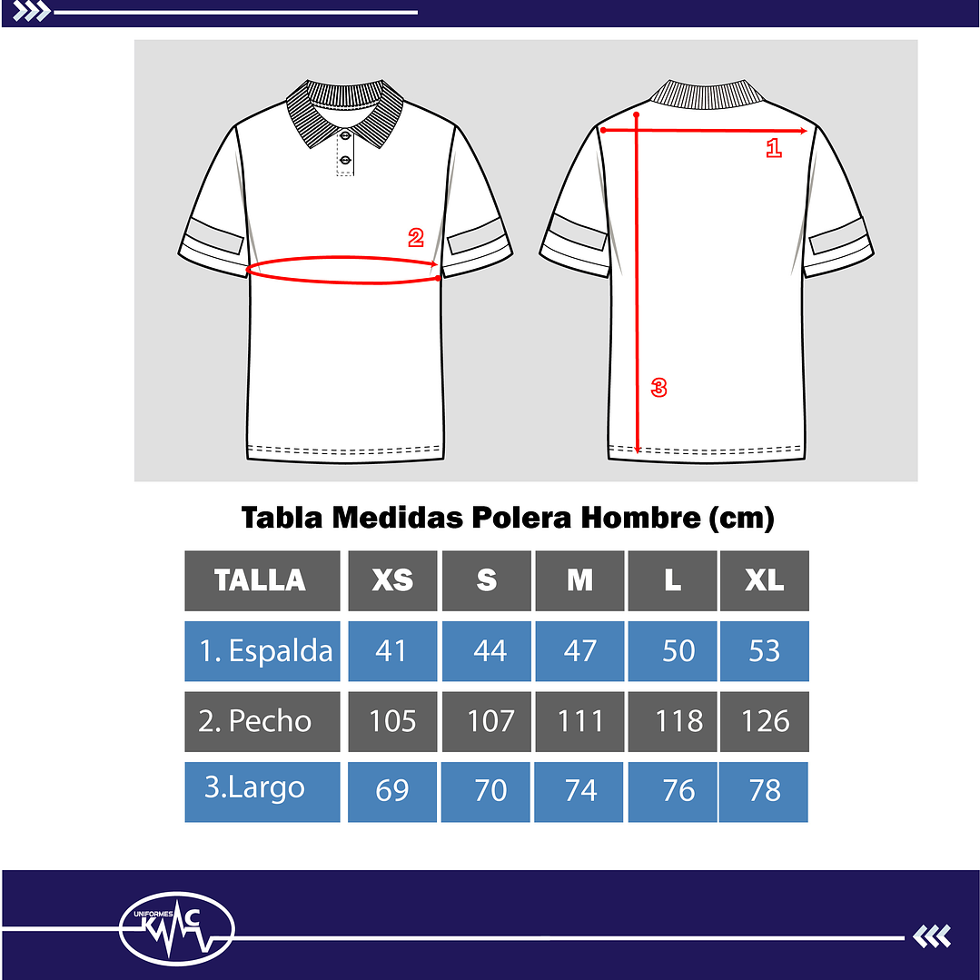 Polera Bicolor Masculina Azulino 3