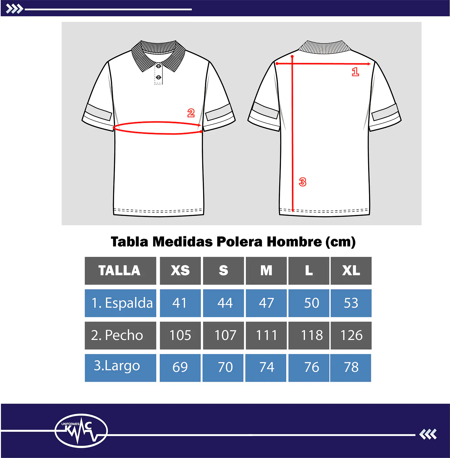 Polera Bicolor Masculina Azulino 3
