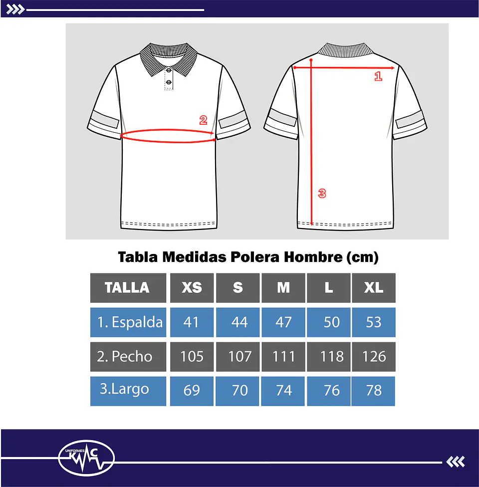 Polera Bicolor Masculina Azulino 3