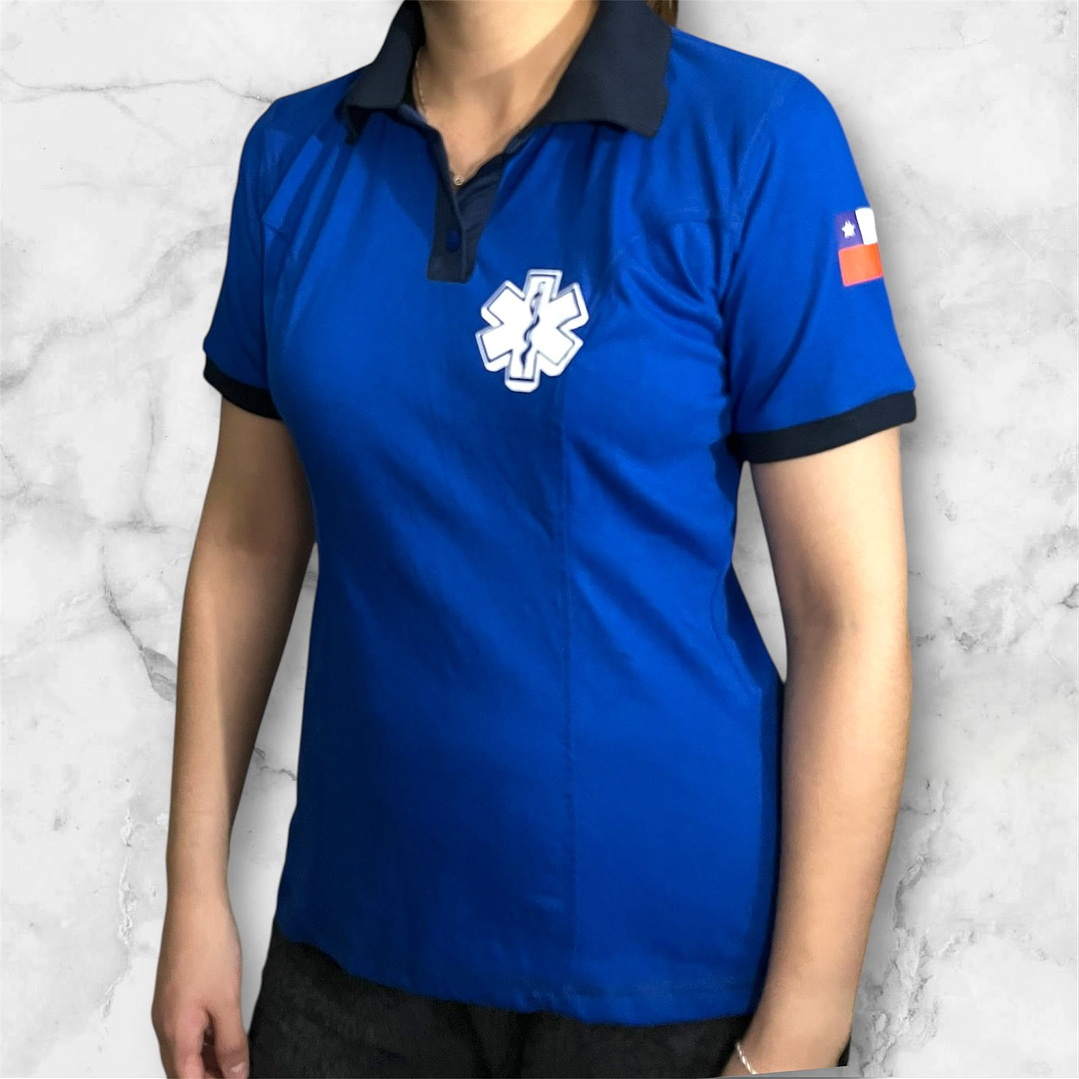 Polera Cuello y Botón Femenina 2