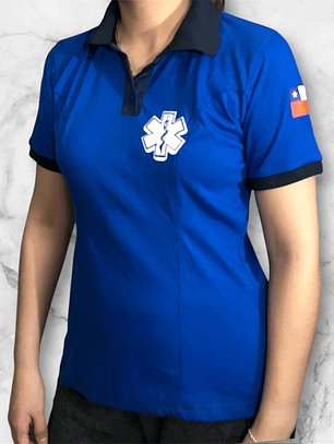 Polera Cuello y Botón Femenina