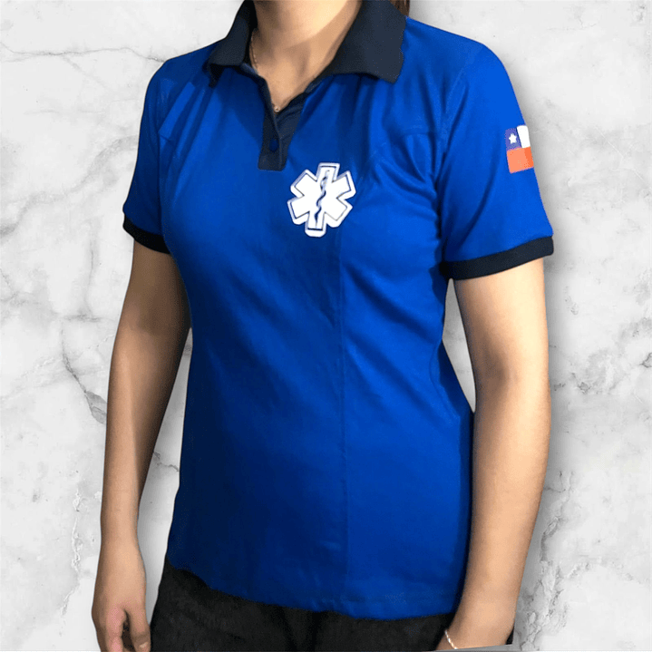 Polera Cuello y Botón Femenina 2