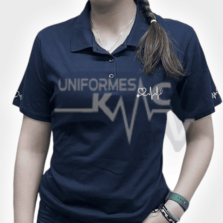 Polera Cuello y Botón Femenina 3