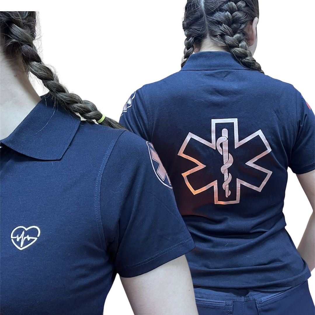 Polera Cuello y Botón Femenina 4