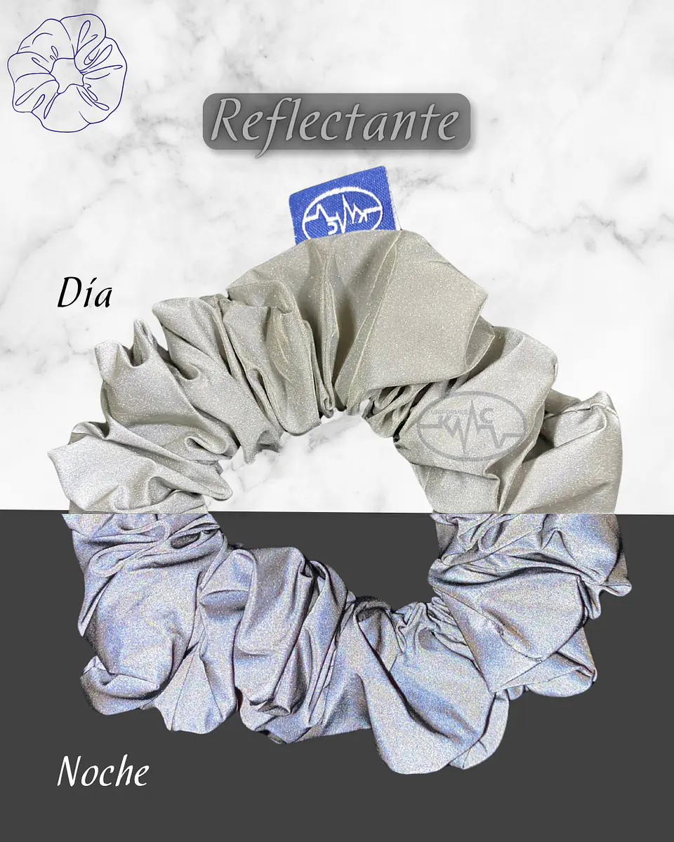 Scrunchie Reflectivo Turno Noche  1