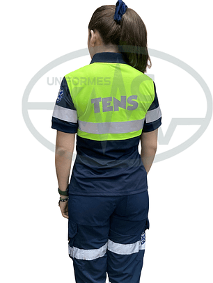 Polera Bicolor Femenina Amarillo Fluor