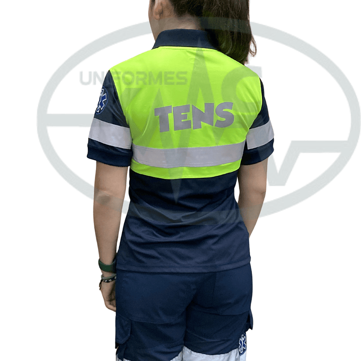 Polera Bicolor Femenina Amarillo Fluor 1