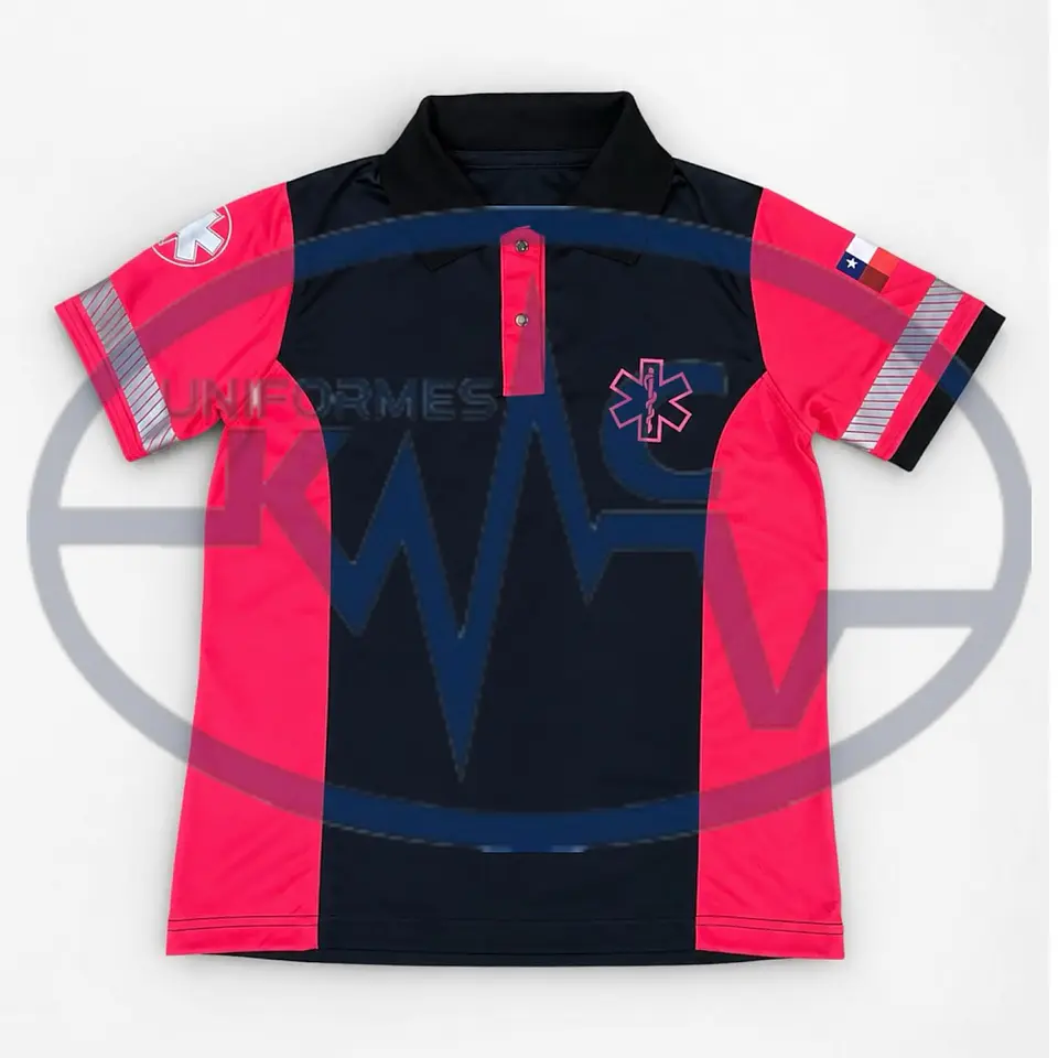 Polera Alpha Alta Visibilidad Rosa Fluor 1