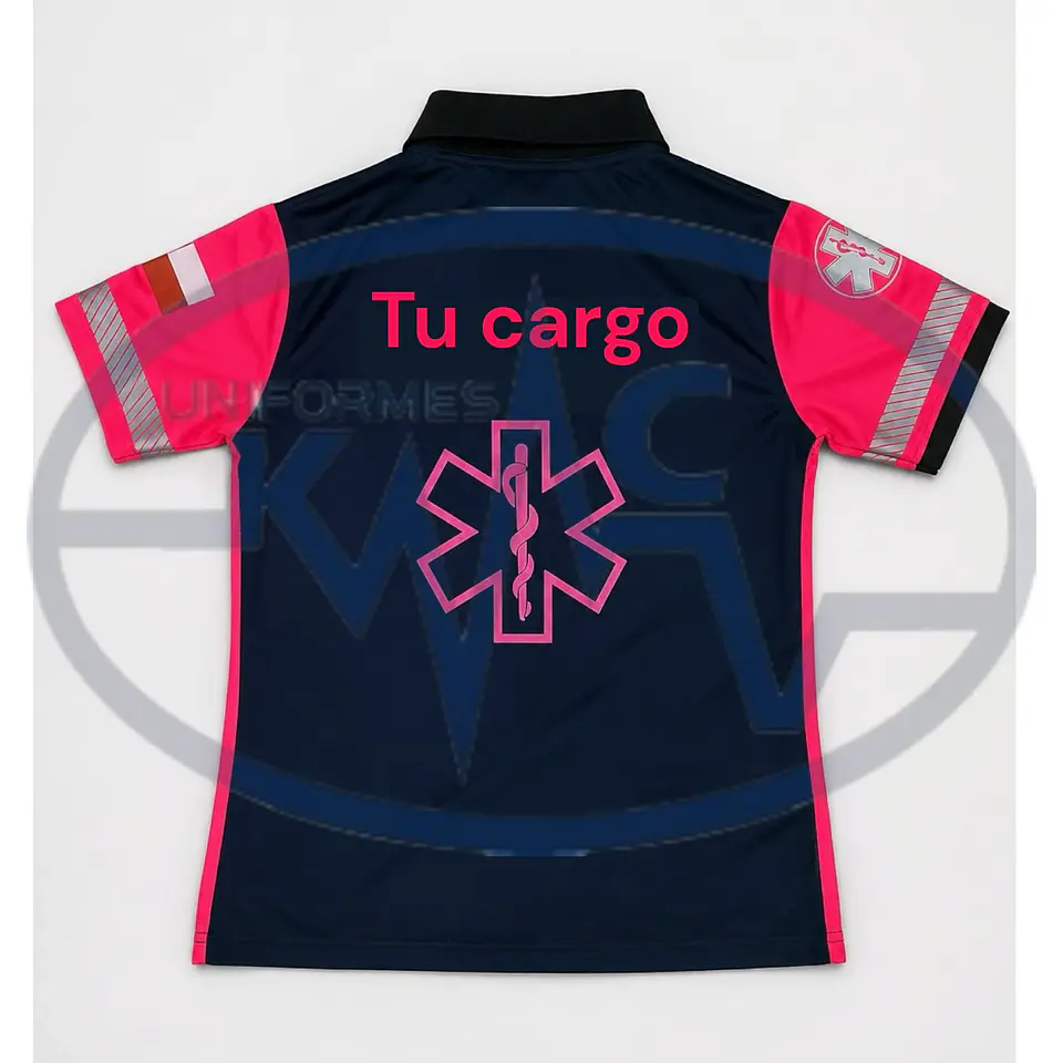 Polera Alpha Alta Visibilidad Rosa Fluor 2