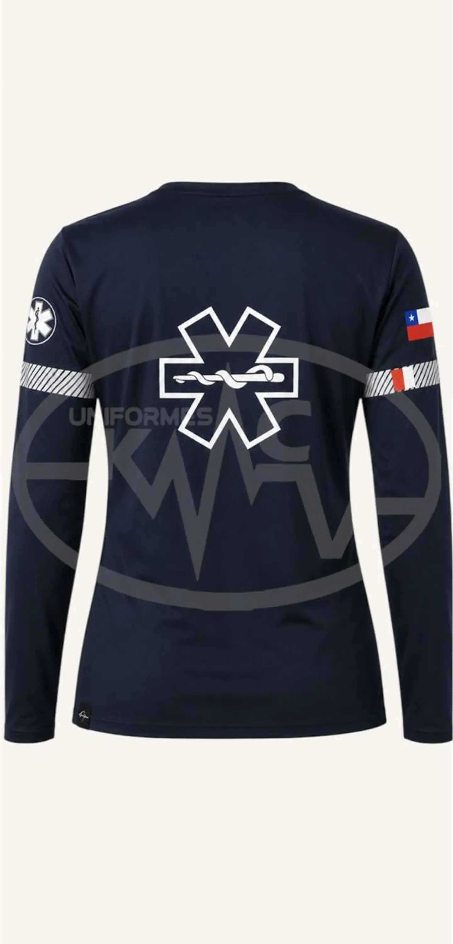 Polera Manga Larga Reflectivo Segmentado 2