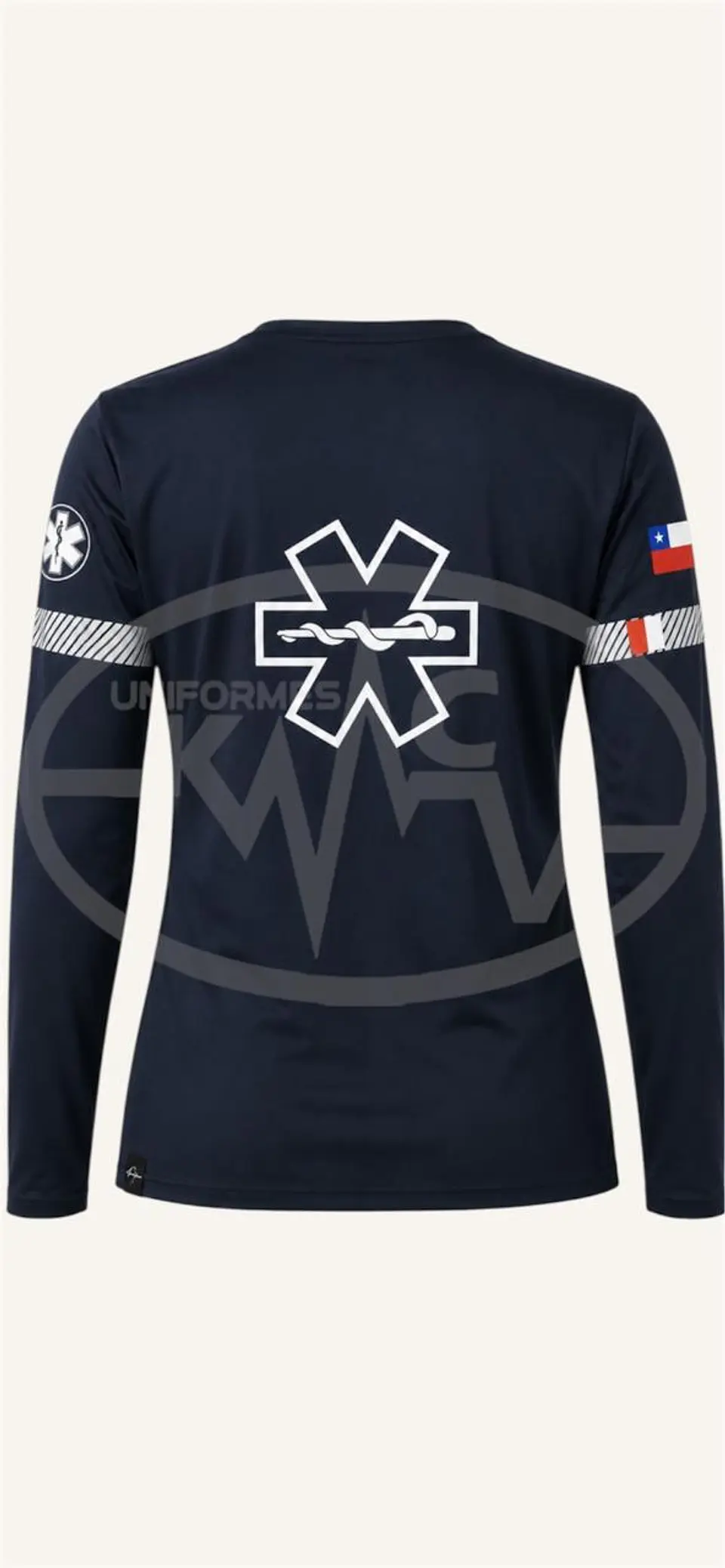 Polera Manga Larga Reflectivo Segmentado 2