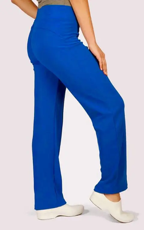 Uniforme Clínico Pantalón Mujer Flex Elasticado Azul Rey