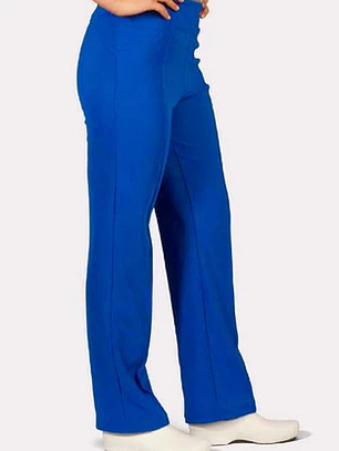 Uniforme Clínico Pantalón Mujer Flex Elasticado Azul Rey
