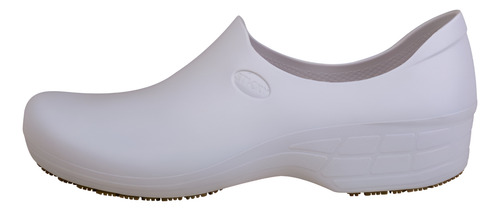Zapato Zueco Antideslizante Cocina Clínico Blanco 1
