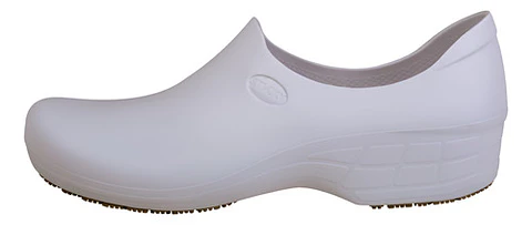 Zapato Zueco Antideslizante Cocina Clínico Blanco