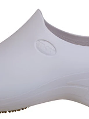 Zapato Zueco Antideslizante Cocina Clínico Blanco