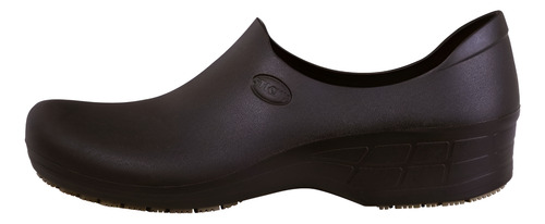 Zapato Zueco Antideslizante Cocina Clínico Negro   1