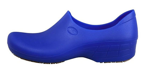 Zapato Zueco Antideslizante Cocina Clínico Azul Rey