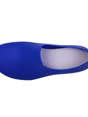 Zapato Zueco Antideslizante Cocina Clínico Azul Rey