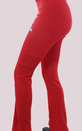 Uniforme Clínico Pantalón Mujer Flex Pro Rojo 1