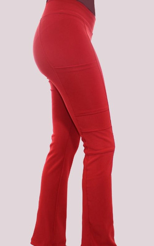 Uniforme Clínico Pantalón Mujer Flex Pro Rojo 2