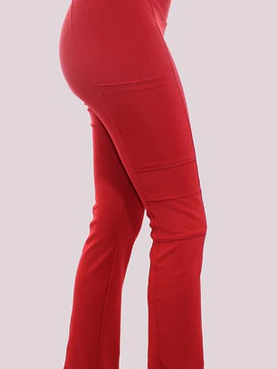 Uniforme Clínico Pantalón Mujer Flex Pro Rojo