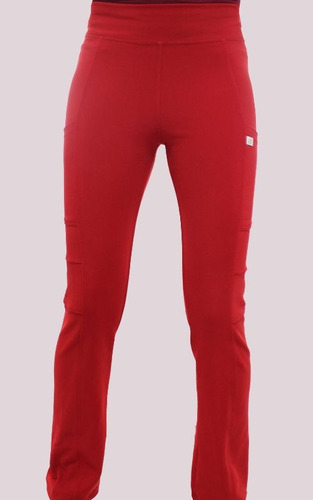 Uniforme Clínico Pantalón Mujer Flex Pro Rojo 3