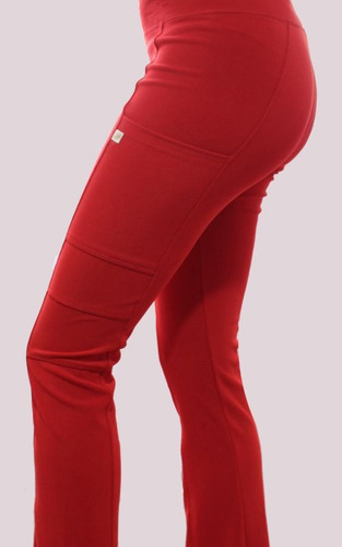 Uniforme Clínico Pantalón Mujer Flex Pro Rojo 8