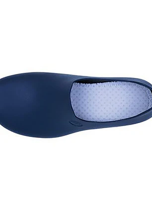 Zapato Zueco Antideslizante Cocina Clínico Azul Marino  