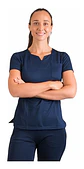 Uniforme Clínico Delantal Mumma Copper 3 Spandex  - Miniatura 2