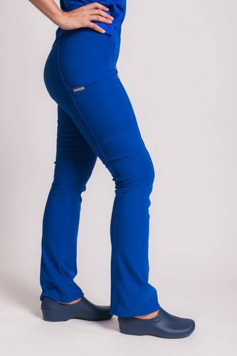 Uniforme Clínico Pantalón Mujer Flex Pro Azul Rey 1