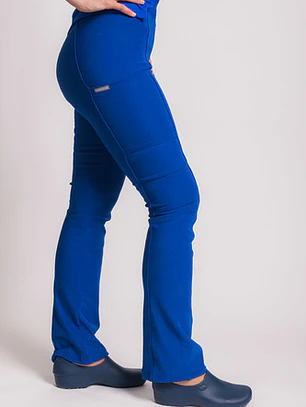 Uniforme Clínico Pantalón Mujer Flex Pro Azul Rey