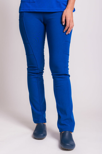 Uniforme Clínico Pantalón Mujer Flex Pro Azul Rey 5
