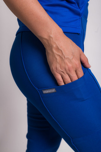 Uniforme Clínico Pantalón Mujer Flex Pro Azul Rey 3