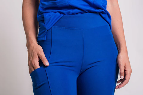 Uniforme Clínico Pantalón Mujer Flex Pro Azul Rey