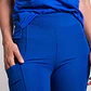 Uniforme Clínico Pantalón Mujer Flex Pro Azul Rey - Miniatura 2