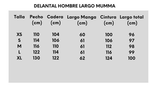 Delantal Médico Clínico Largo Hombre Mumma 6