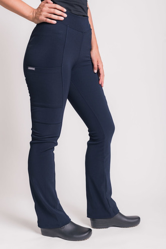 Pantalon Mujer Elasticado Flex Pro Azul Marino 1