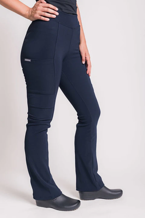 Pantalon Mujer Elasticado Flex Pro Azul Marino