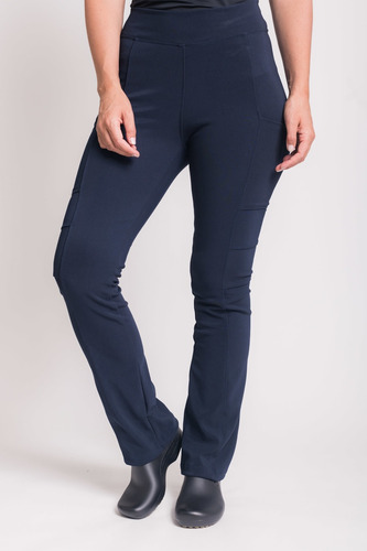 Pantalon Mujer Elasticado Flex Pro Azul Marino 7