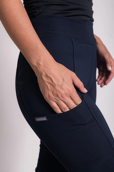 Pantalon Mujer Elasticado Flex Pro Azul Marino
